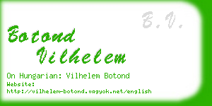 botond vilhelem business card